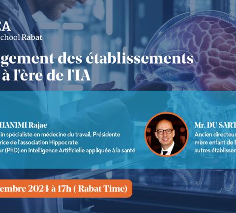 Webinaire : Le management des établissements de santé à l'ère de l'IA 