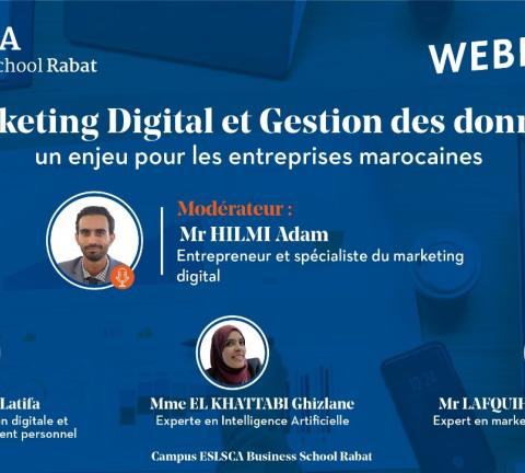 Conférence- Marketing Digital & Gestion des données : un enjeu pour les entreprises marocaines- Jeudi 29 Février 2024