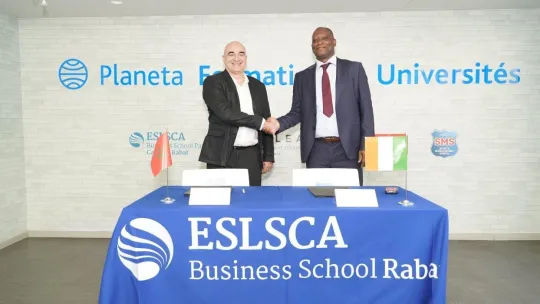 Signature d’un partenariat stratégique entre Planeta Formation & Universités Maroc (représentée par ESLSCA Business School Rabat) et l’Université Félix Houphouët-Boigny (UFHB)