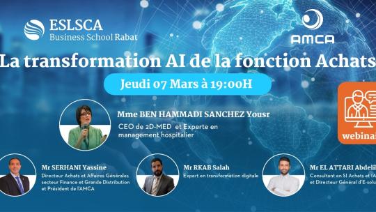 Webinaire – La transformation AI de la fonction Achats- Jeudi 07 Mars 2024