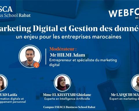 Conférence- Marketing Digital & Gestion des données : un enjeu pour les entreprises marocaines- Jeudi 29 Février 2024